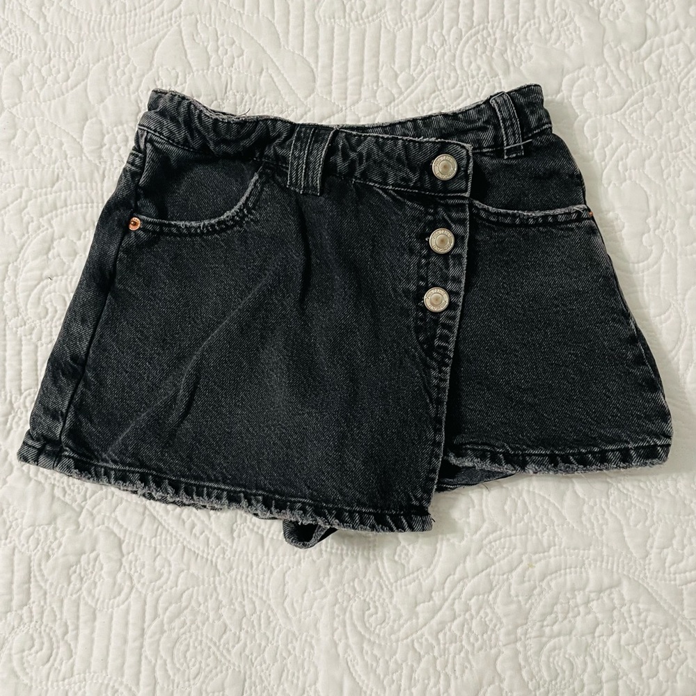 Zara Black Denim Skort for Kids